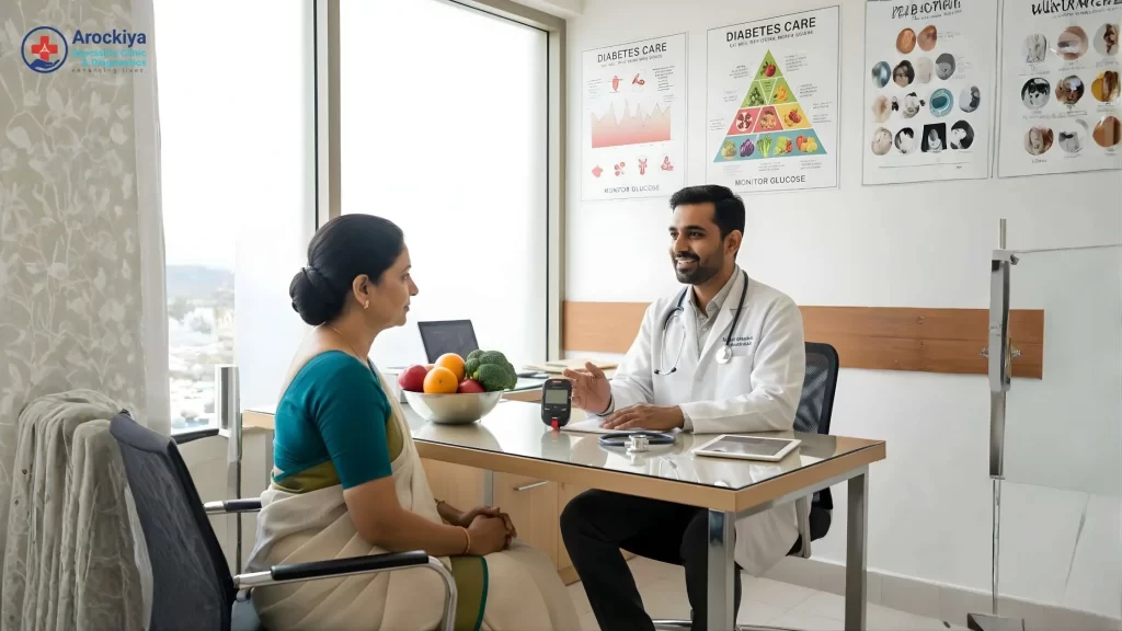 Diabetes consultation at Arockiya Clinic Chennai
